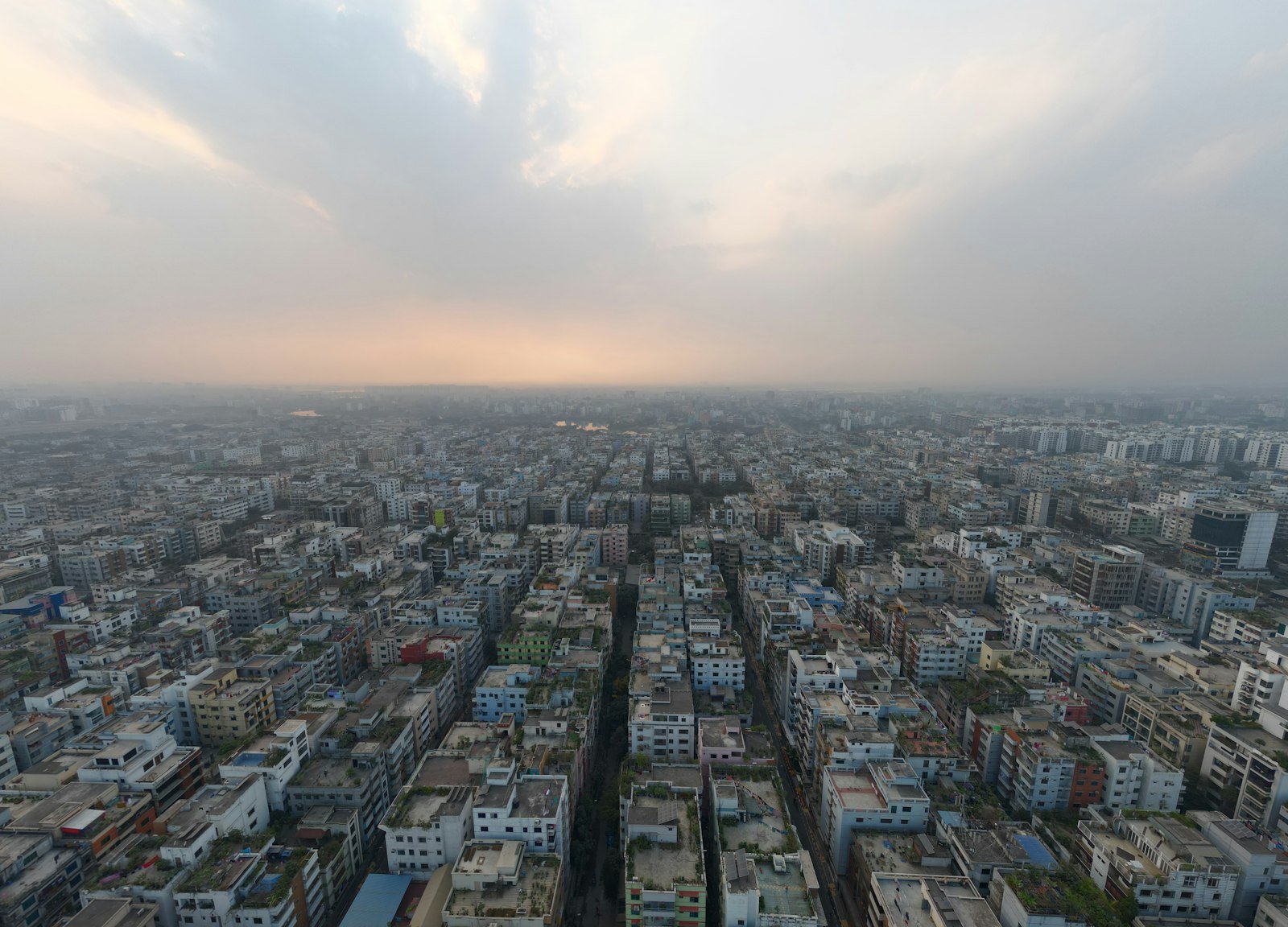 Aerial view of Dhaka