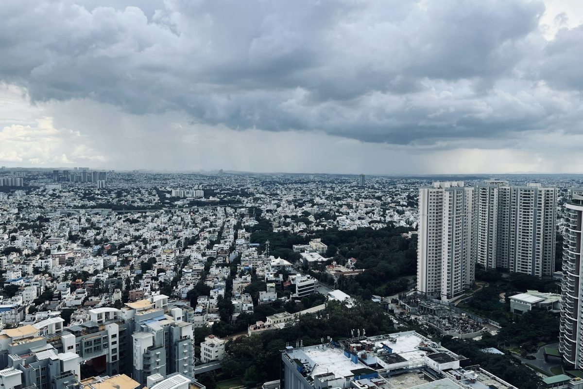 Aerial view of Bengaluru